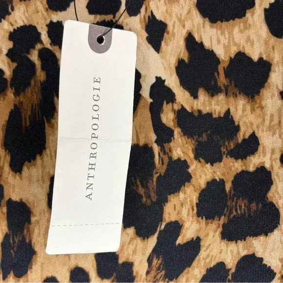 NWT Anthropologie X Dhruv Kapoor Leopard Print Mini Dress Size Medium - Picture 4 of 5